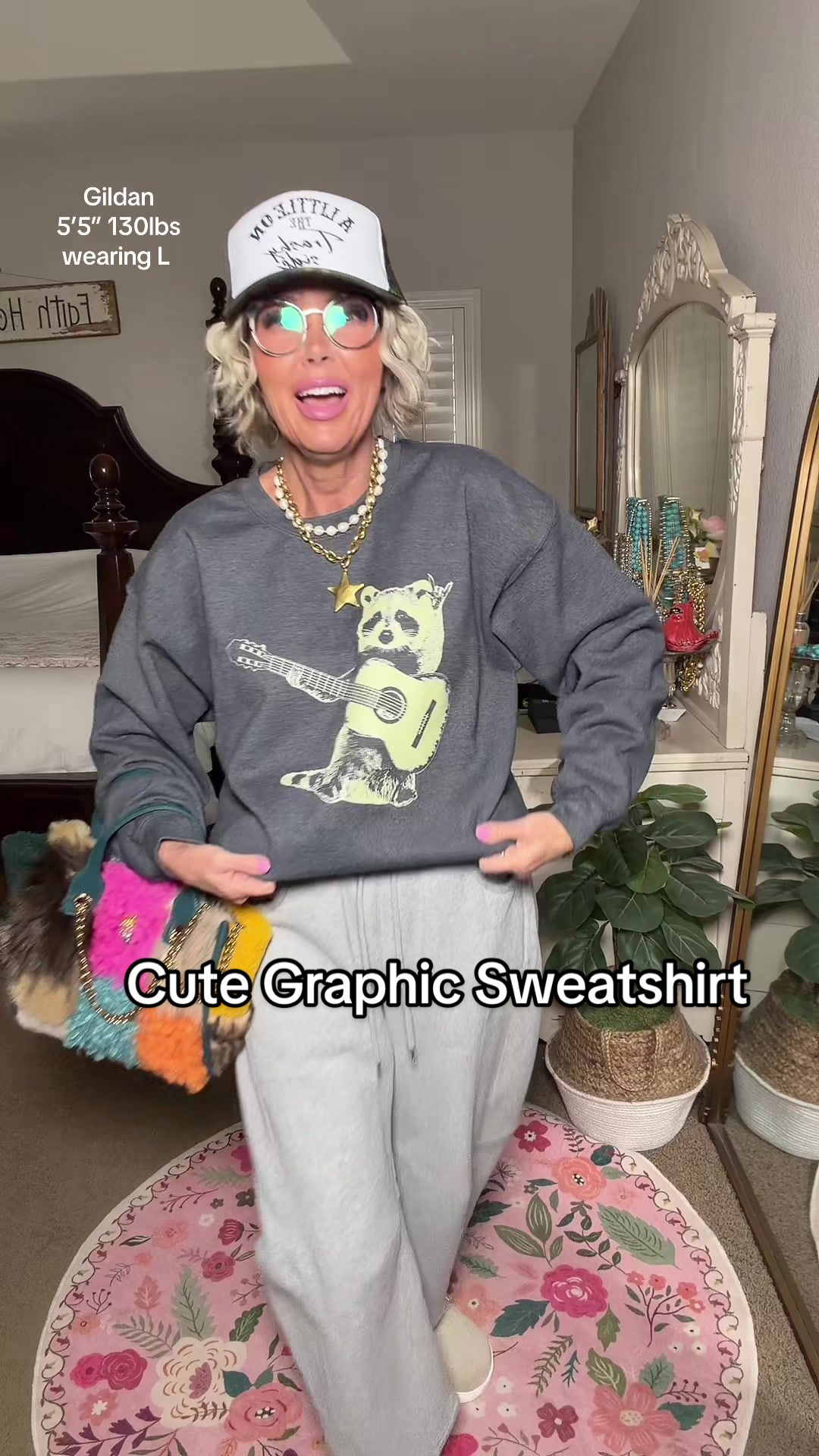 TikTok post by @the.gucci.mom for Refinery Number One. Caption reads: [...] #oversizedshirt #cuteoutfits @Refinery....