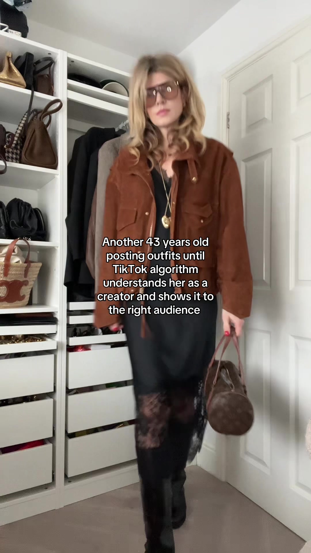 TikTok post by @evaglamazon for LTK. Caption reads: [...] #trendyover40 links on my @shopltk #aff....