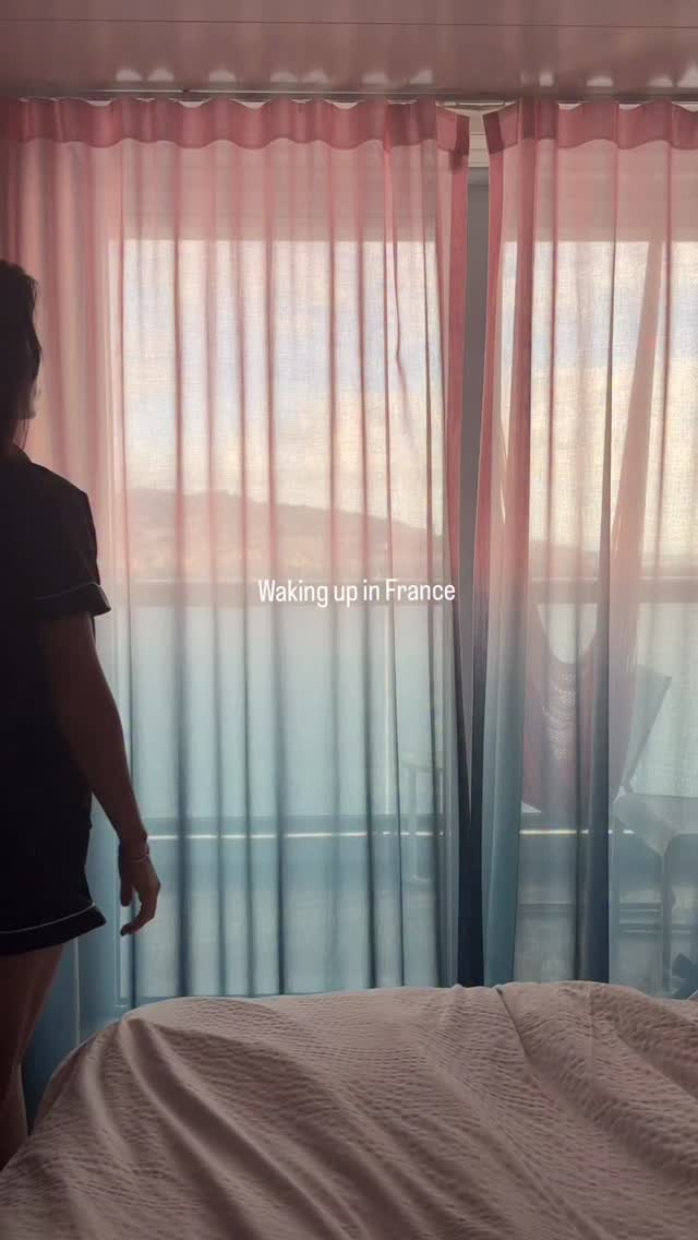 Instagram post by @racheljoyfit for Virgin Voyages. Caption reads: Imagine waking up in a new country every few days....