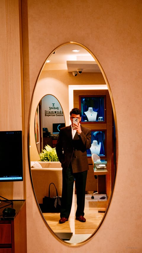 Instagram post by @mr.groomanic for Tanishq. Caption reads: [...] data for everything, I headed to the Tanishq....