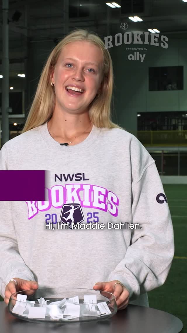 Instagram post by @maddie.dahlien for Ally. Caption reads: Reign rookie @maddie.dahlien is in her savings....