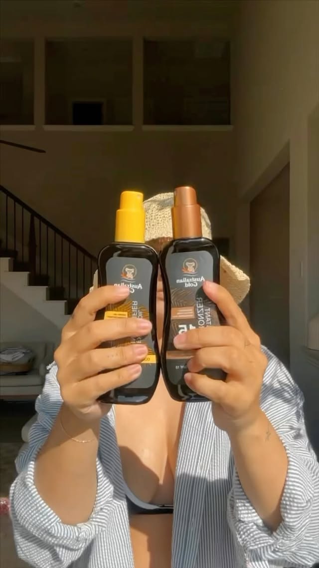Instagram post by @jaclynmgibson for Australian Gold. Caption reads: [...] life that you have known me, that....