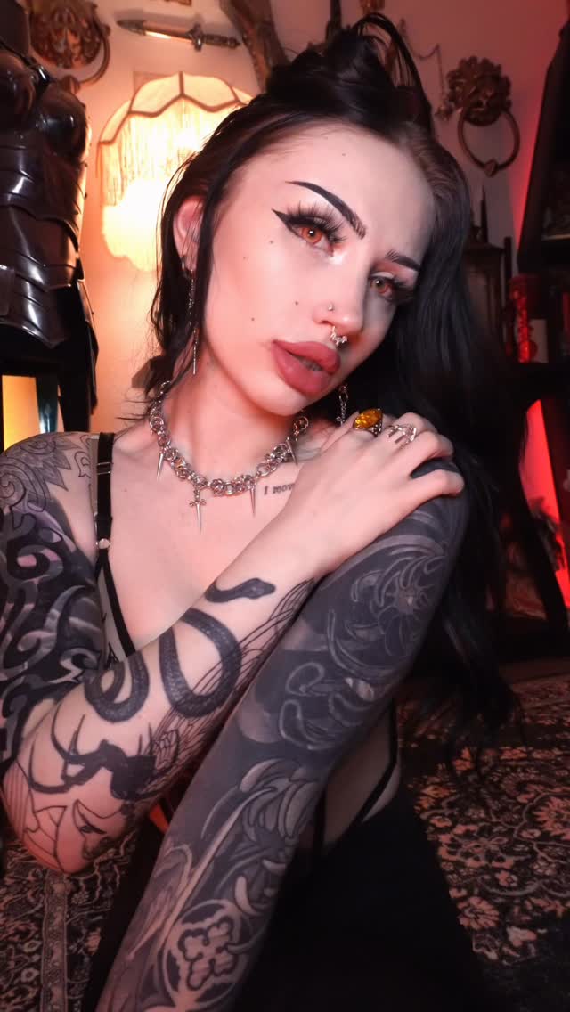 Instagram post by @blairvira for Thistle and Spire. Caption reads: feeling like a wench in my tavern (stream room)....