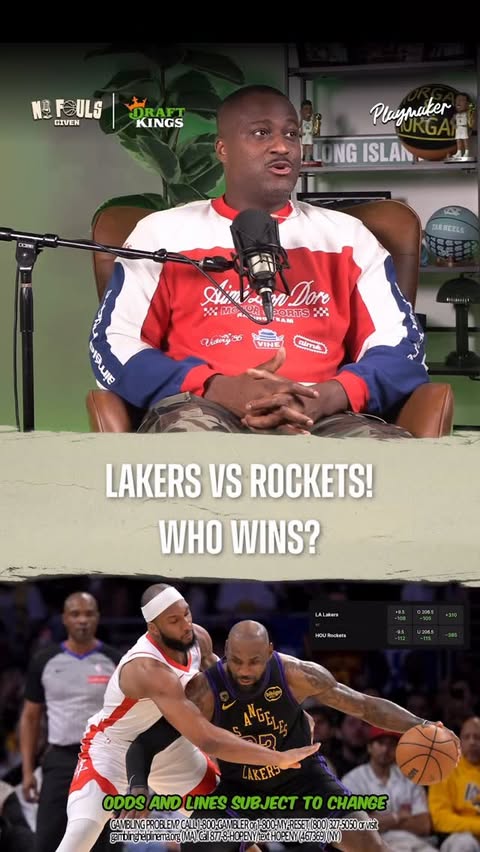 Instagram post by @nfgshow for DraftKings. Caption reads: Can the Lakers go 3-0? 🧐 Download the....