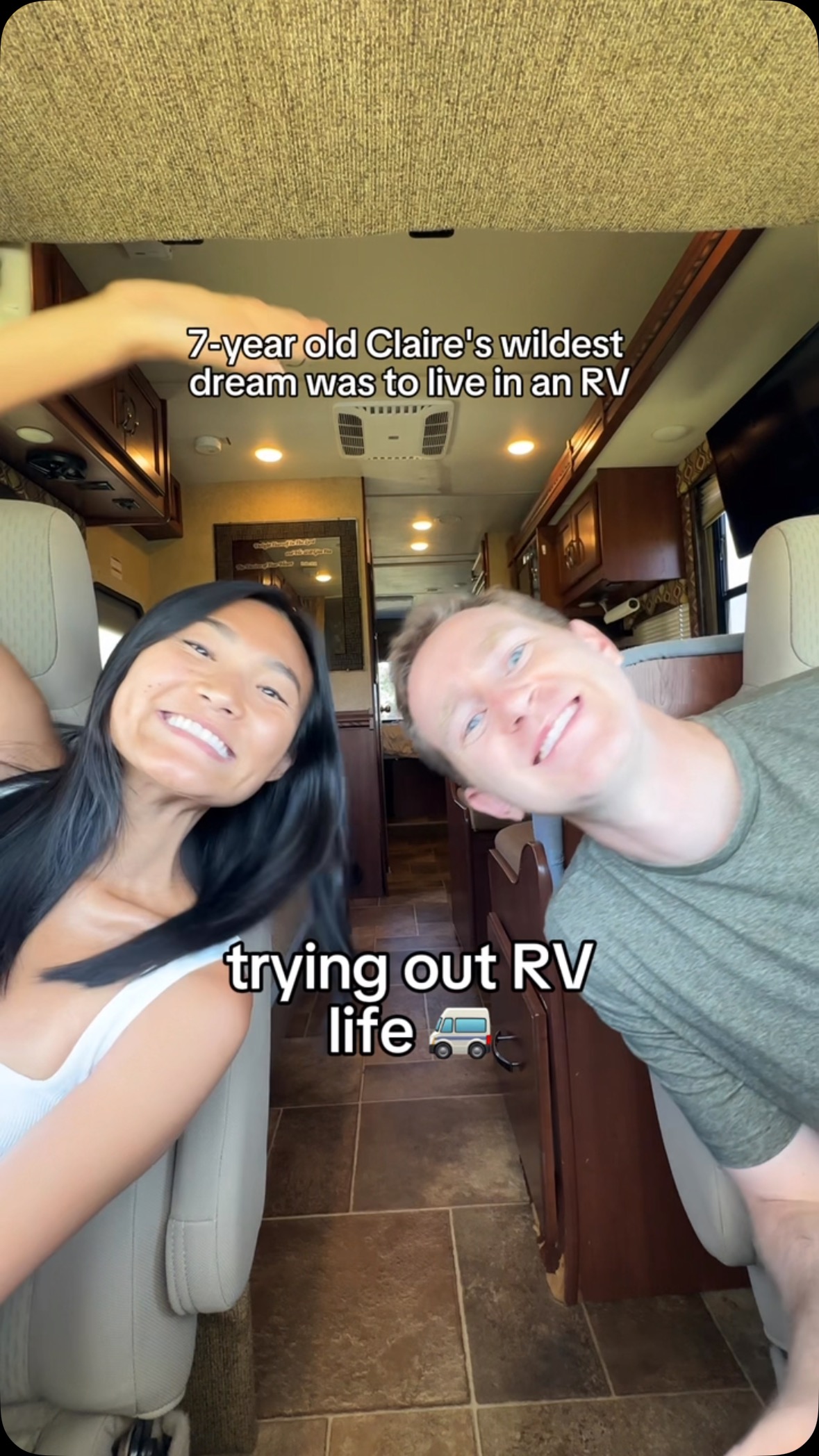 Instagram post by @claireandpeter for T-Mobile. Caption reads: ok I could get used to RV life??? @tmobile ‘s....