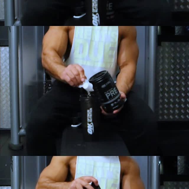 Instagram post by @ash.egy1 for Optimum Nutrition. Caption reads: Locked in and ready to crush my workout with....