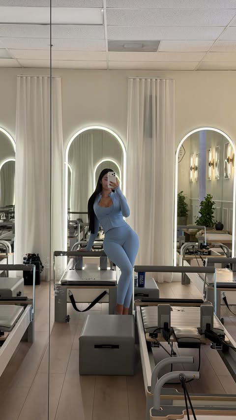 Instagram post by @sephoramn for HiTechPharma. Caption reads: in my pilates era ☁️ @hitechpharma #hitechpartner....