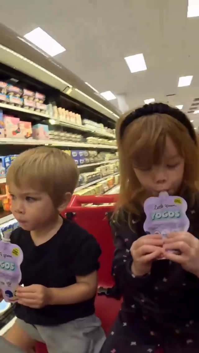 Instagram post by @geterfam for Little Spoon. Caption reads: Okay you’re going to follow Charlie into target.....