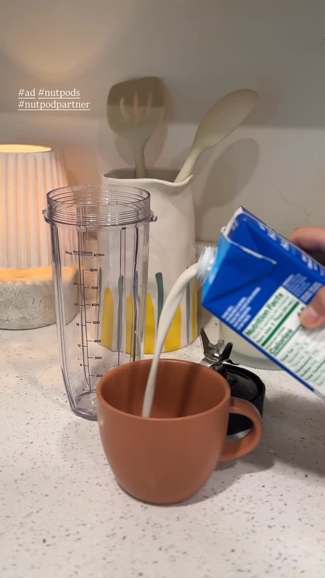 Instagram post by @___pumba__ for nutpods. Caption reads: @nutpods Fell in love with this creamy pistachio....