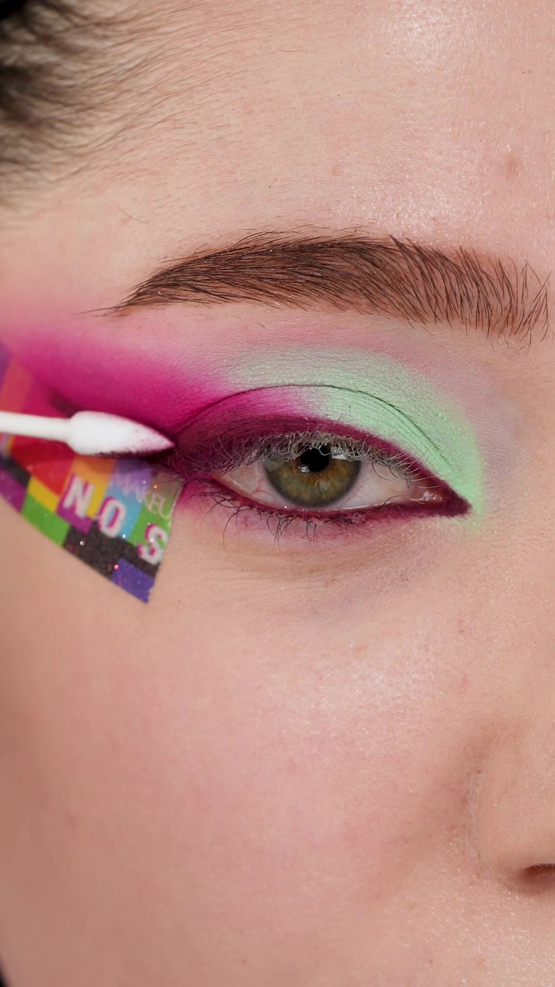 TikTok post by @micaelaladavis for Benefit Cosmetics. Caption reads: [...] @ColourPop Cosmetics • 💚Mascara- @Benefit....