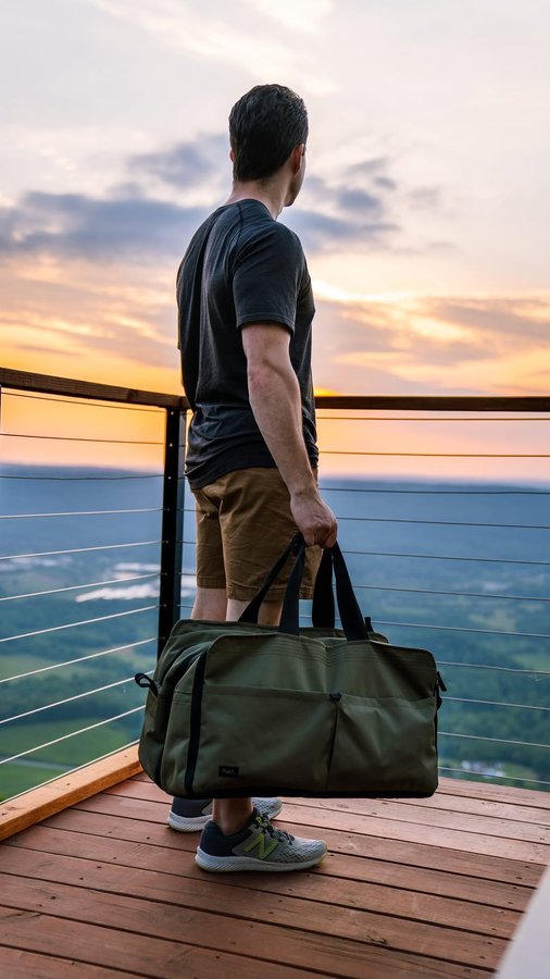 Instagram post by @journey.more for Pakt Bags. Caption reads: We love Pakt bags and they are now our go to....