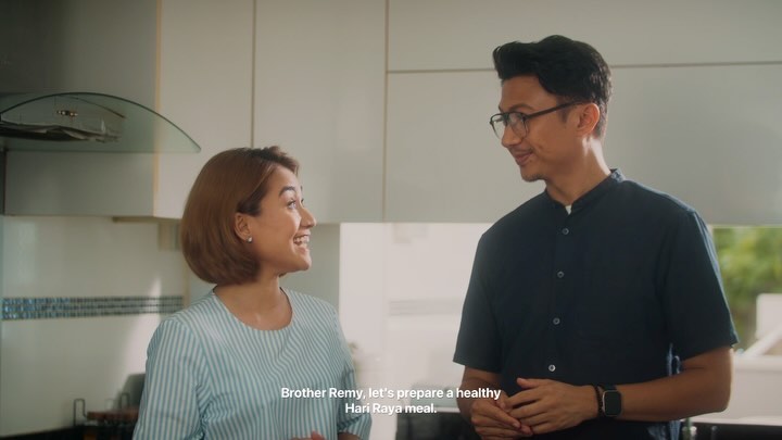 Instagram post by @yuslinaysf for Health Promotion Board. Caption reads: For someone who enjoys cooking for the family, it....