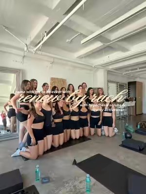 TikTok post by @amandayann_ for Vitality. Caption reads: [...] by @The Hypothesis Medical Wear....
