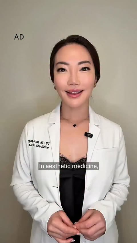 Instagram post by @sophiakimnp for Allergan Aesthetics. Caption reads: [...] Skin Quality Index, developed by Allergan....