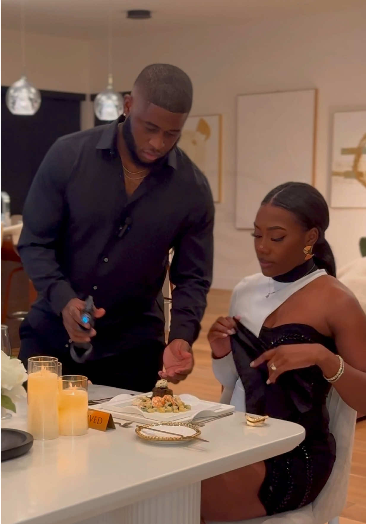 TikTok post by @shenavici for Factor_. Caption reads: We invited @Factor_ into our kitchen to help us....