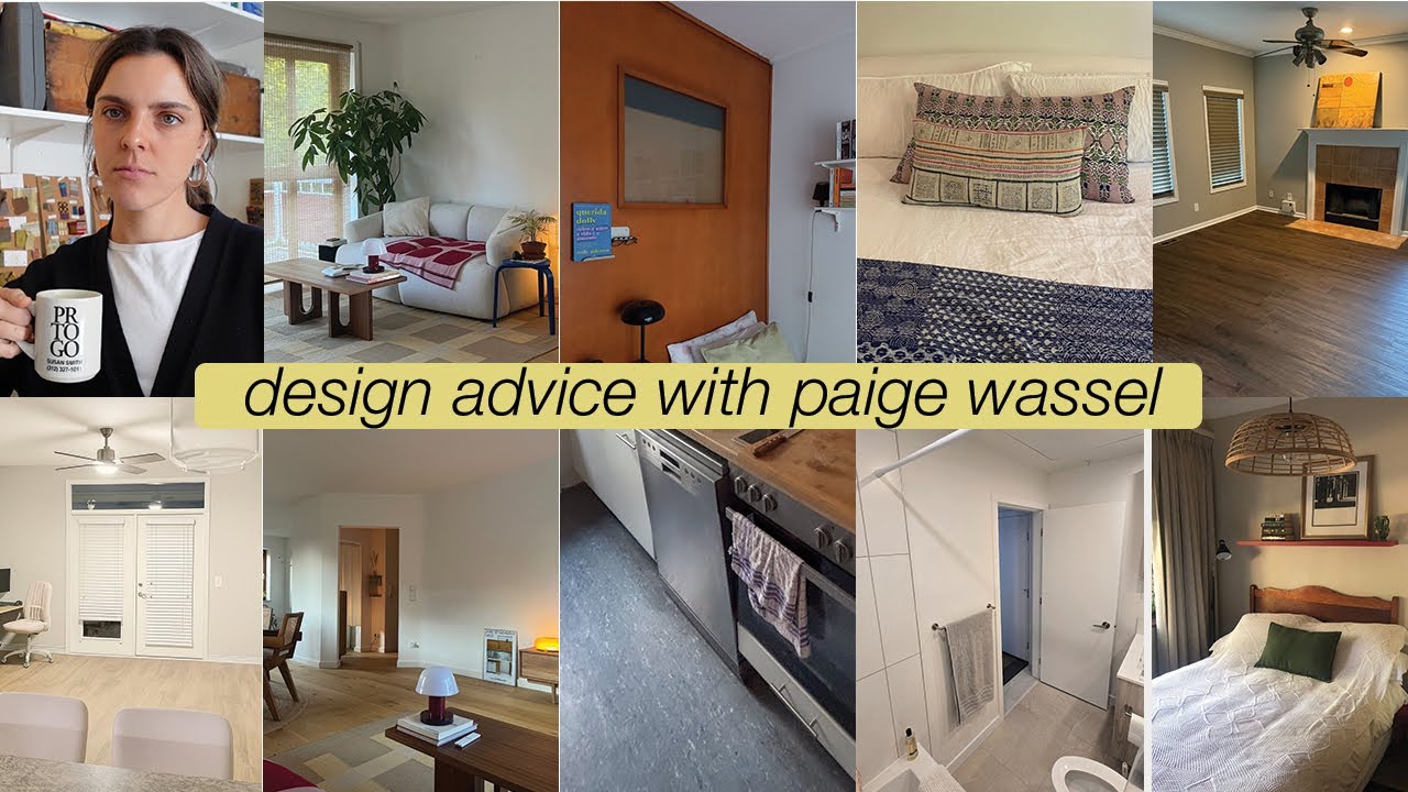 YouTube post by @wasselpa for Architectural Digest. Caption reads: DESIGN ADVICE FOR YOUR HOMES.