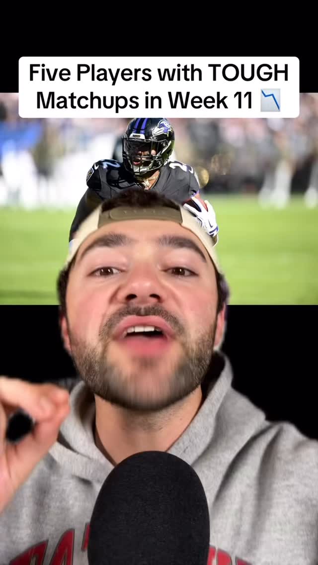 Instagram post by @loebsleads for Yahoo. Caption reads: Look out for these players who have TOUGH matchups....