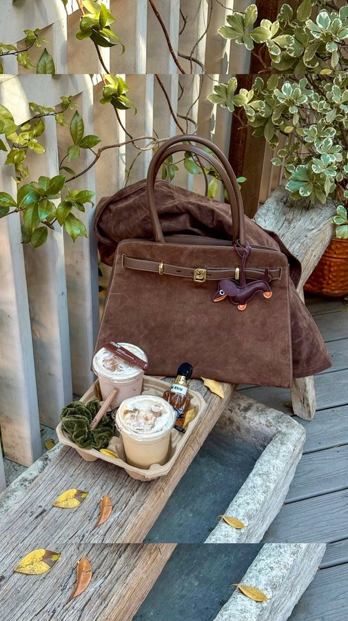 Instagram post by @autumnmarieraphael for Caitlyn Minimalist. Caption reads: your next fall activity - making a custom charm....