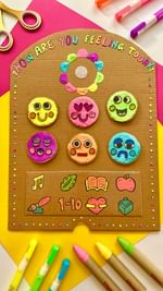 Instagram post by @craftedbybears for OOLY. Caption reads: 💖 After School Emotions....