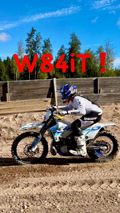 Instagram post by @jboive for USWE. Caption reads: [...] Sponsored by:⁣⁣⁣⁣
@mxtrailer.se
@uswesports....