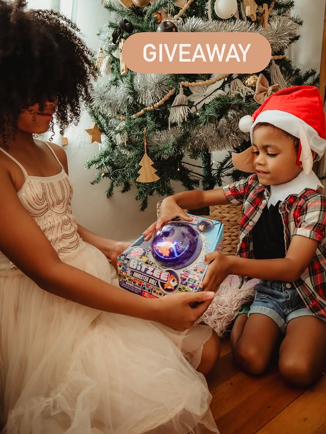 Instagram post by @nwabisas_little_things for Prima Toys. Caption reads: Win a Bitzee Hamster Ball from @primatoys to the....