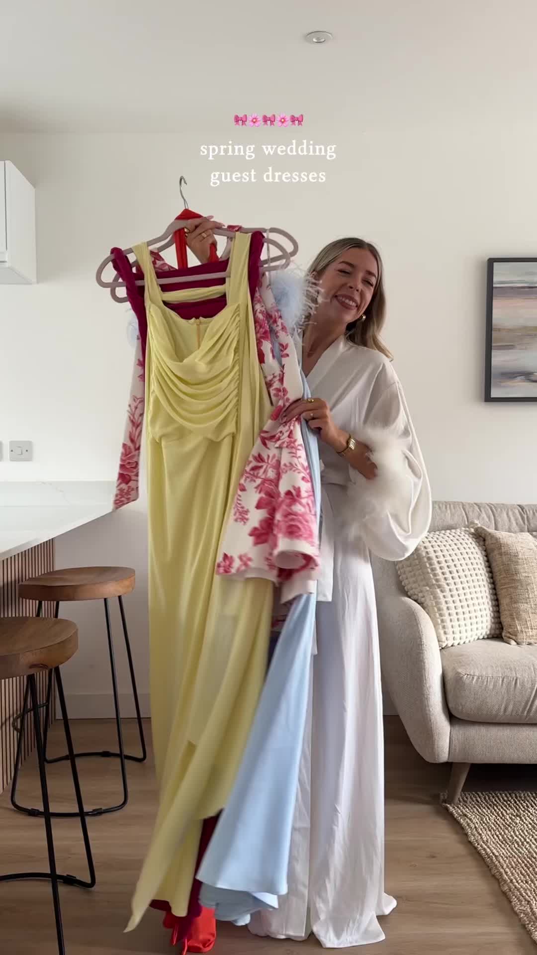 TikTok post by @summerjadestyle for Club L London. Caption reads: [...] dresses in full swing🎀 all from....