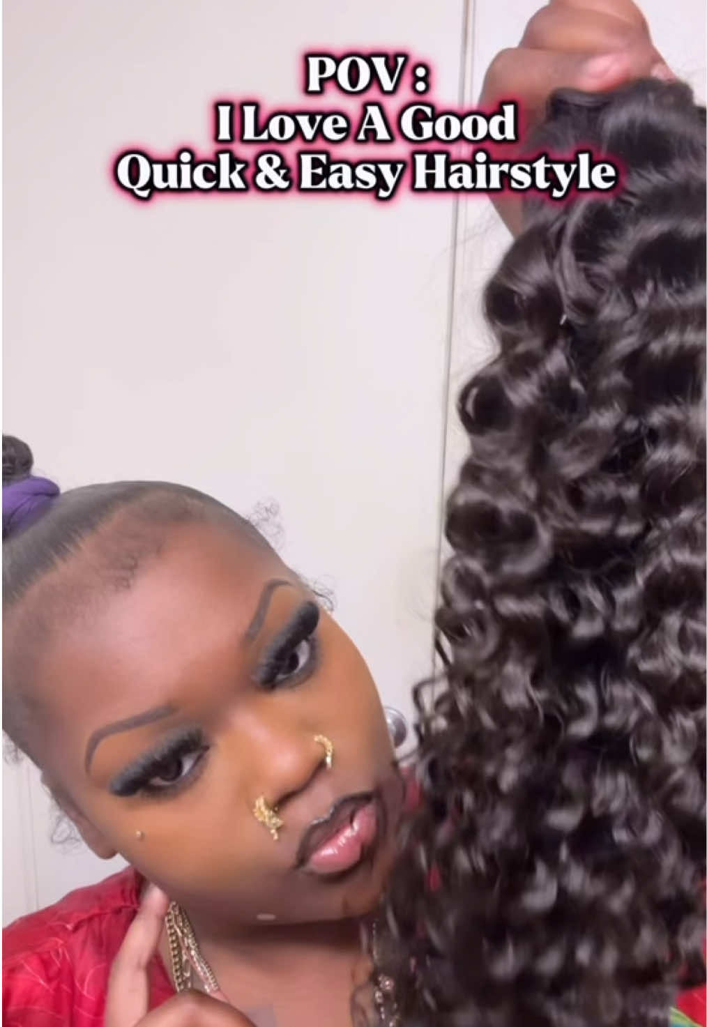 TikTok post by @savonyaemomma2 for Wigfever. Caption reads: One of the easiest styles fr ! 🥰 @WigFever Hair....