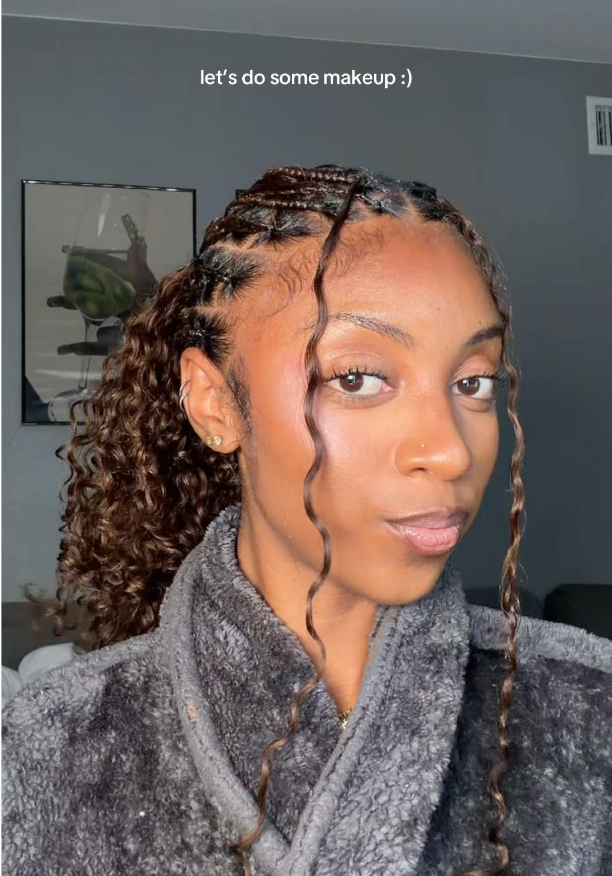 TikTok post by @ronnidr3w for BK Beauty. Caption reads: [...] eraser concealer & colossal mascara....