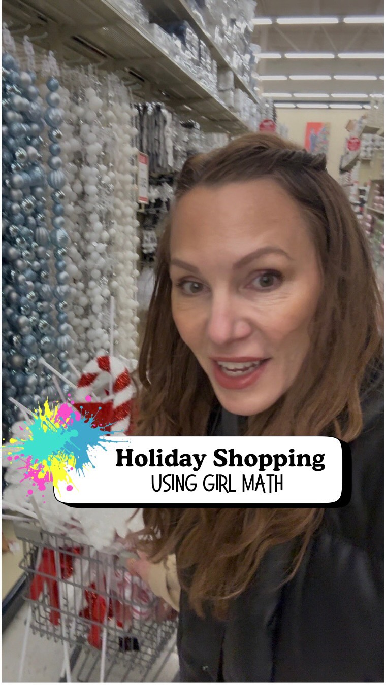 Instagram post by @smalltownme for Hobby Lobby. Caption reads: The girl math is mathin’ this holiday season 💅🎄....
