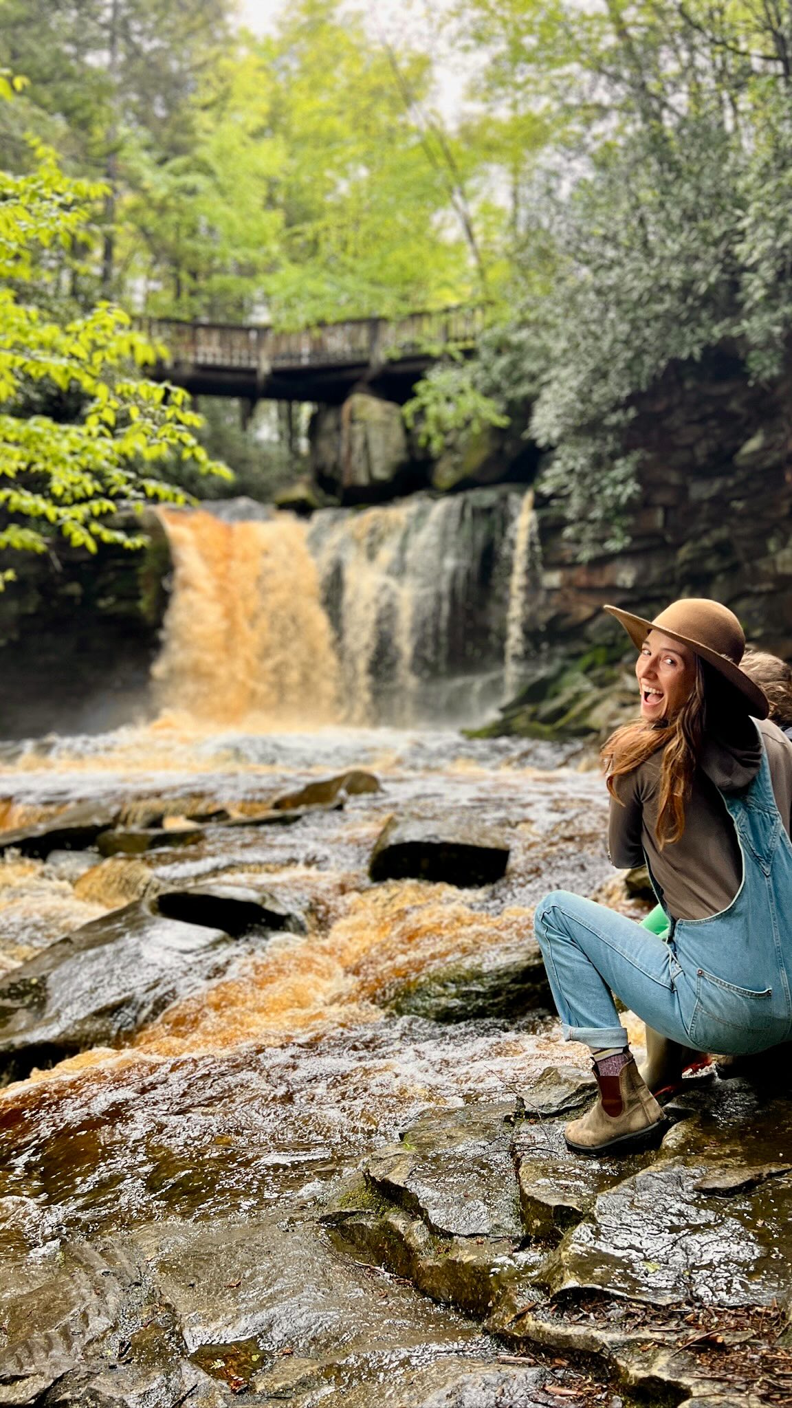 Instagram post by an influencer for West Virginia Tourism. Caption reads: Tucked away in the mountains yet only a few hours....