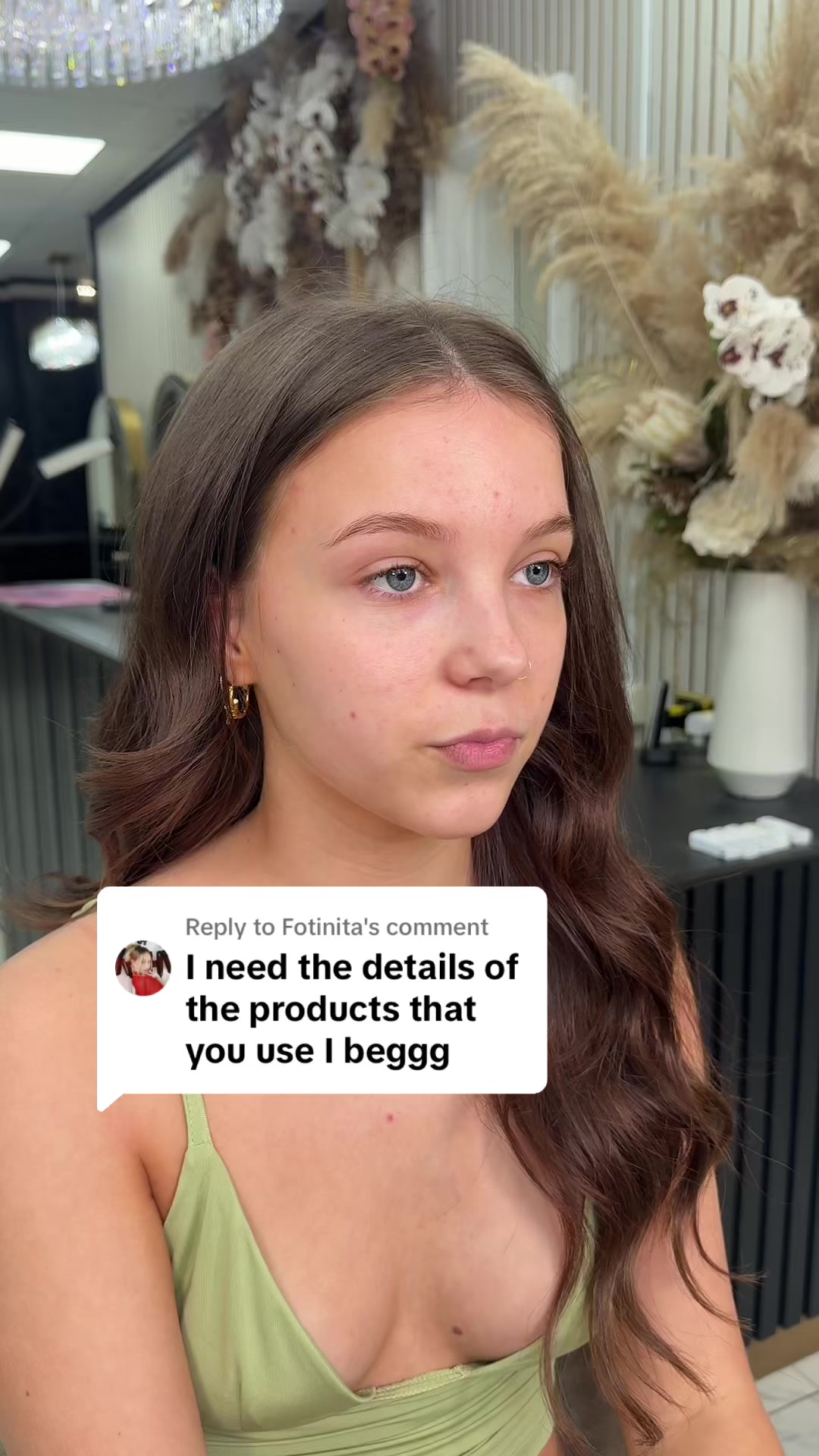 TikTok post by @_annagbeauty_ for MUA Cosmetics Maroc. Caption reads: Replying to @Fotinita @PLOUISE....