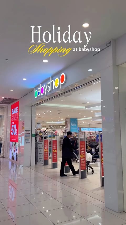 Instagram post by @wanyzabry for Babyshop. Caption reads: 🛍️ BABYSHOP SALE ON!!

New arrivals with trendy....