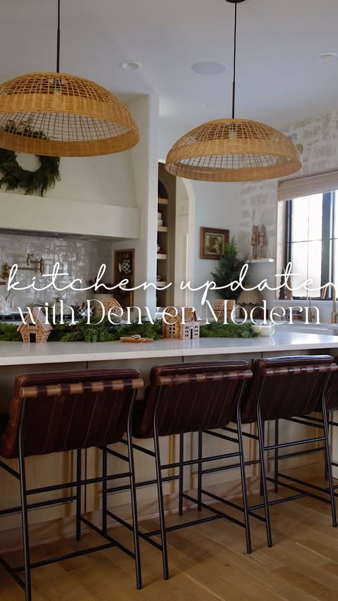 Instagram post by @opalandhome for Denver Modern. Caption reads: Our kitchen space just got quite the upgrade! We....