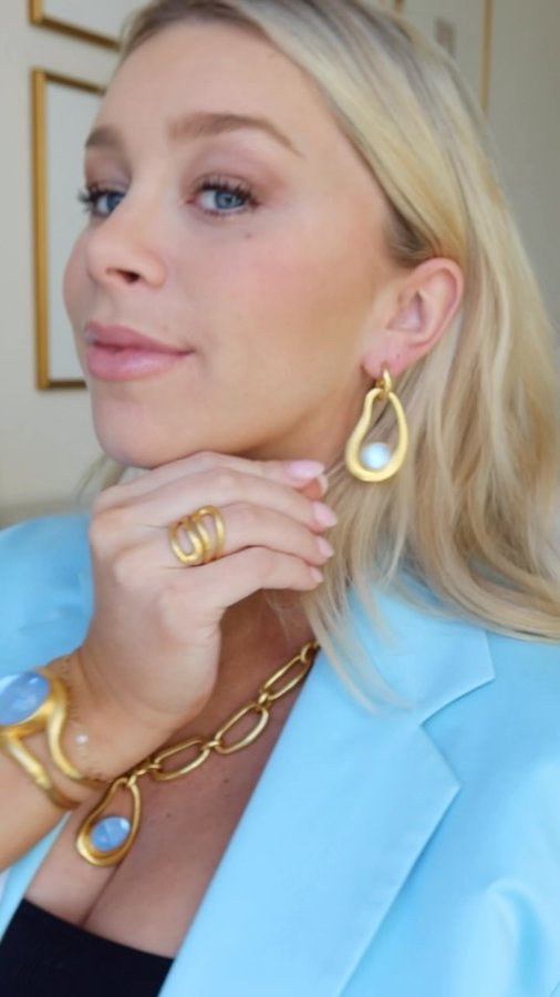 Instagram post by @ep_hillard for Julie Vos. Caption reads: Springing into Spring💐💕

#julievos....