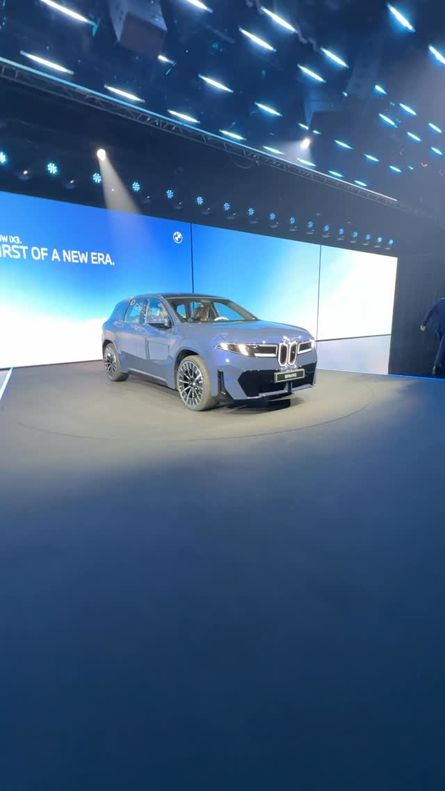 Instagram post by @supercarblondie for BMW. Caption reads: The world reveal of the Neue Klasse, the new BMW....