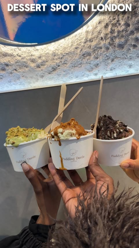 Instagram post by @mvlondonreviews for Crome London. Caption reads: When banana pudding meets french toast 🤩....