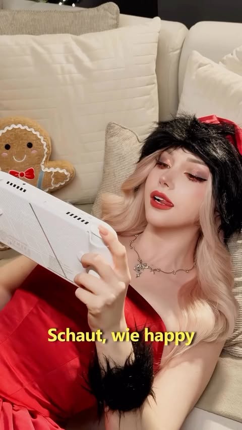 Instagram post by @sayathefox for Xbox. Caption reads: Anzeige/Saya Home Alone - luckily, the ROG Xbox....