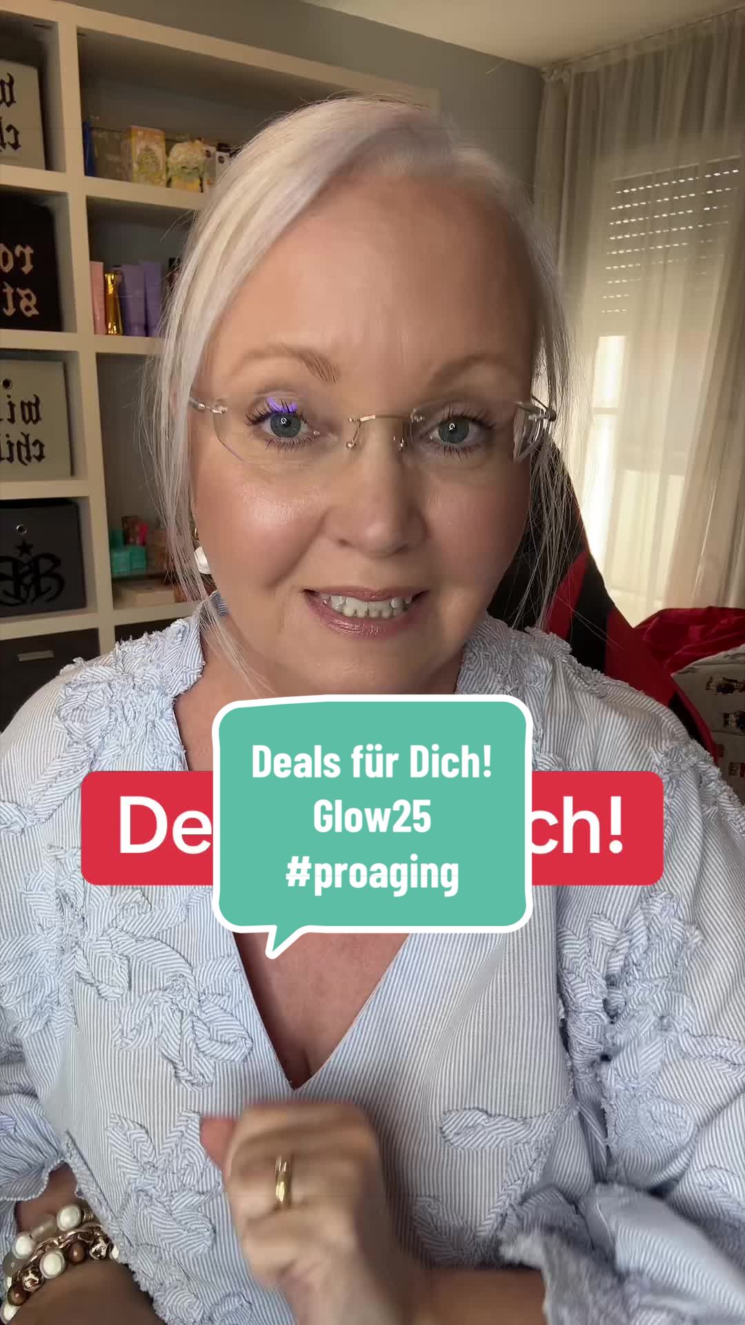 TikTok post by @sissis_produkttests for Glow25. Caption reads: @Glow25 DE #dealsfürdich #FrühlingsMustHaves [...].