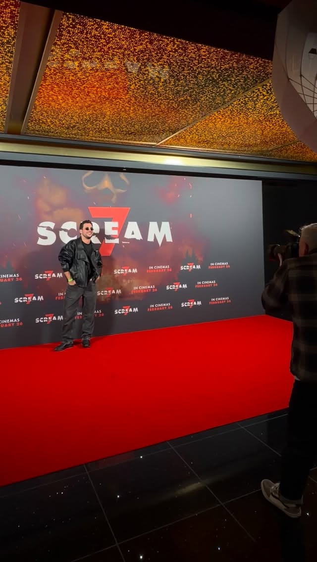 Instagram post by @joaoschiavinato for Paramount Pictures. Caption reads: No spoilers… just screams🔪 #Scream7 is out now!....