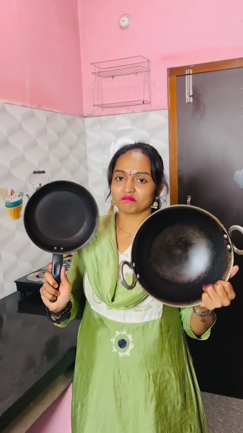 Instagram post by @vizag_pilla_asha for The Indus Valley. Caption reads: Naaa kitchen lo intha manchi change ,, na family....