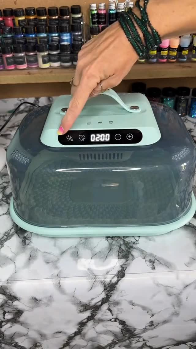 Instagram post by @resinabout for Resiners. Caption reads: ✨ Fast-track your resin curing with the....