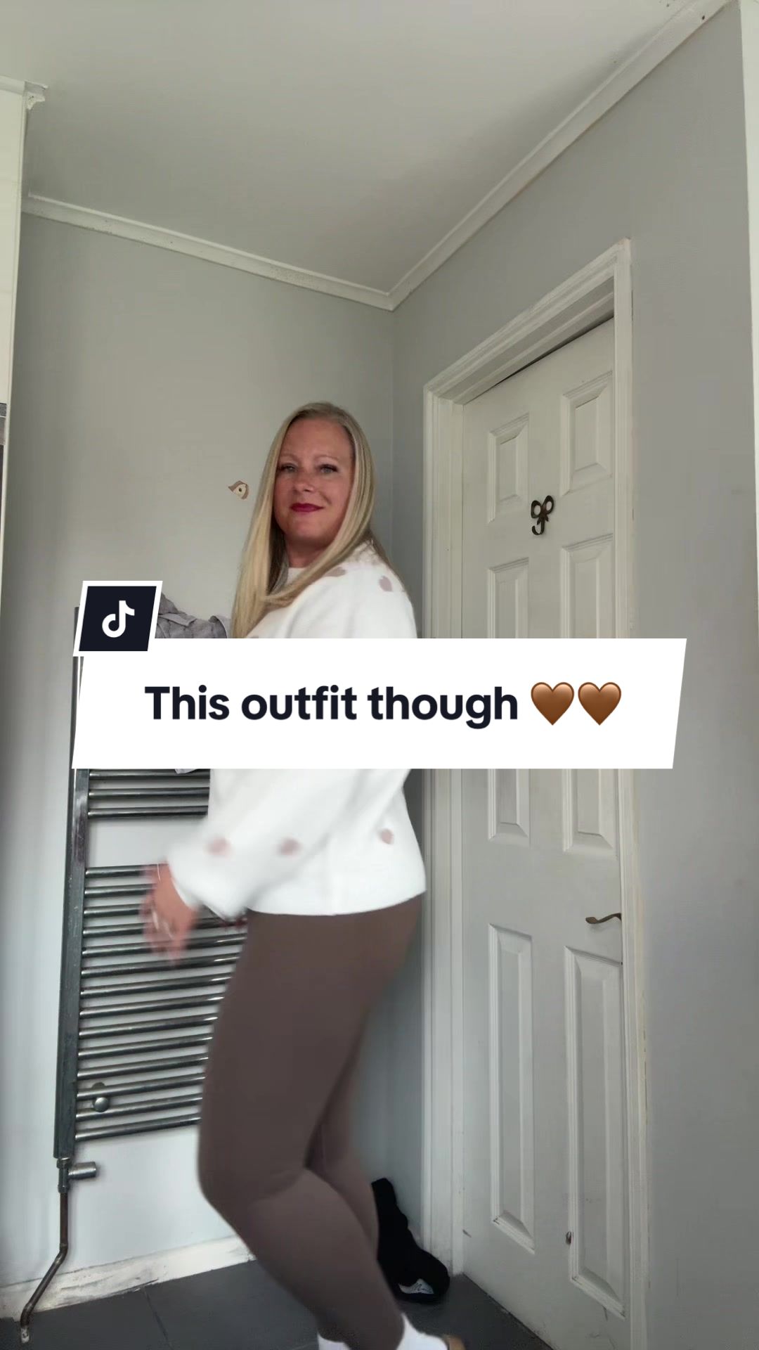 TikTok post by @samlock29 for MOOSLOVER. Caption reads: [...] this out fit #autumnvibes @Mooslover_uk....
