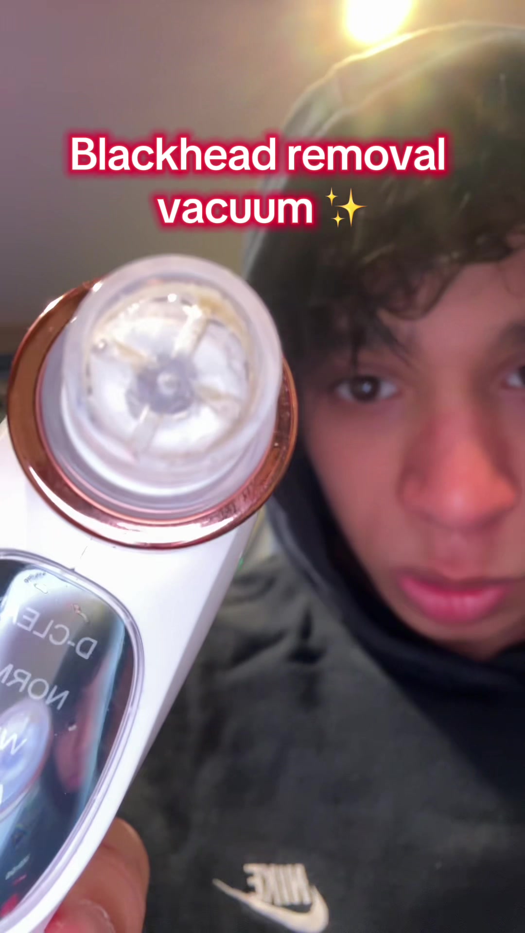 TikTok post by @whatthedarren for Valer Boutique. Caption reads: [...] #tiktokshop #pores #skincare #fyp @Valer....