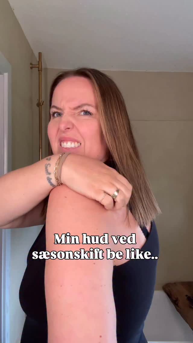 Instagram post by @ninaclaires for Aveeno. Caption reads: annonce @aveeno_dk Den er sikker hver gang. Ny....