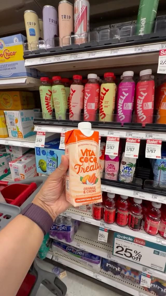 Instagram post by @jvayavinat for Vita Coco. Caption reads: [...] Orange and Creme Treats from @vitacoco ? 🍊....
