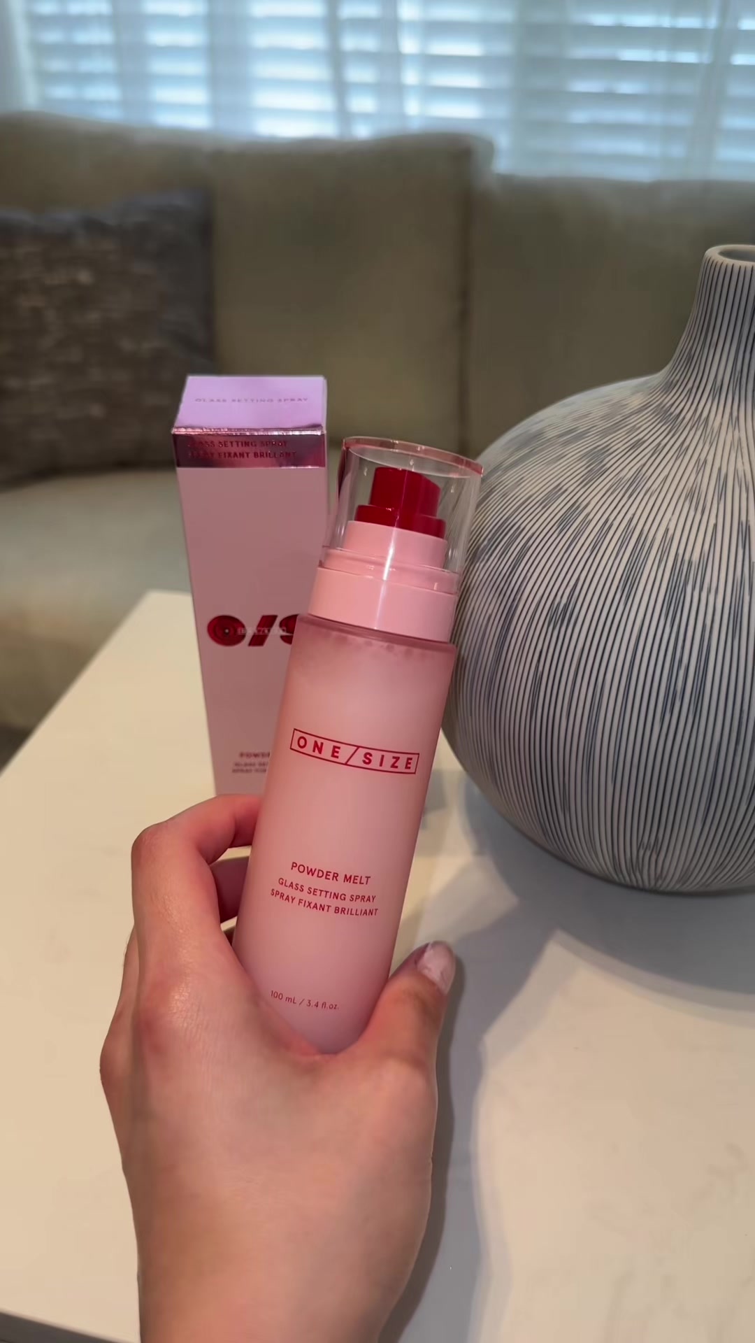 TikTok post by @psychictexas for ONE SIZE BEAUTY. Caption reads: Yes new setting spray 🙌 @ONE SIZE BEAUTY #fyp....