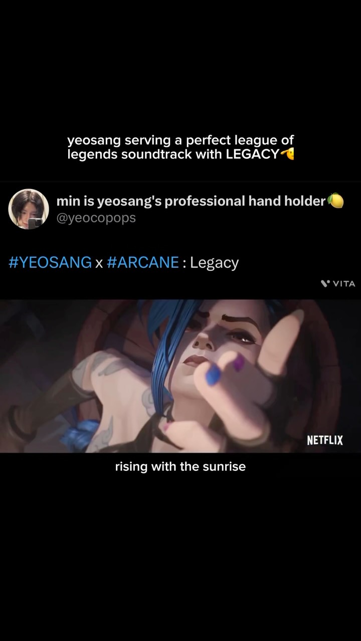 Instagram post by @yeosangtic for Riot Games. Caption reads: @riotgames i have something for u.