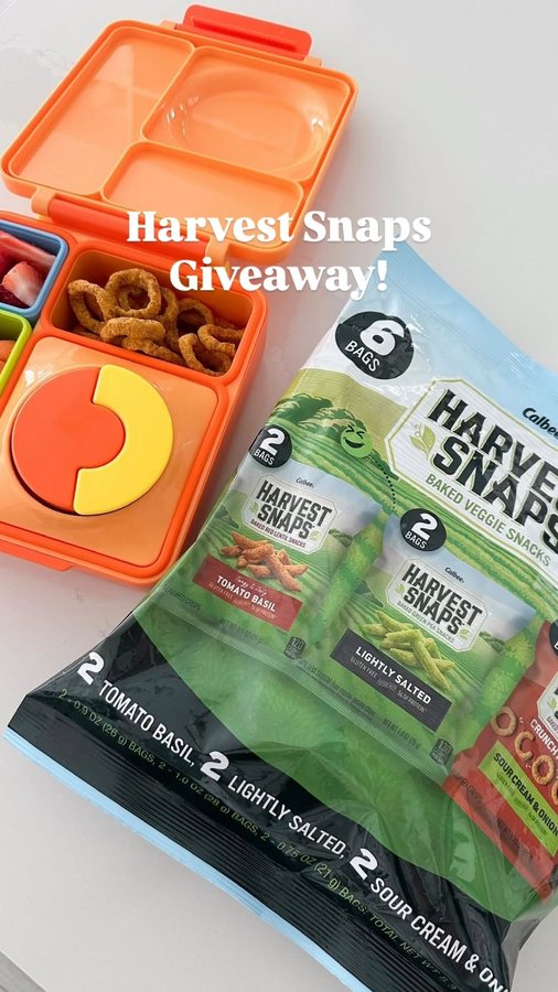 Instagram post by @amyadler_ for Harvest Snaps. Caption reads: ✨GIVEAWAY CLOSED✨
It’s back to school, which means....