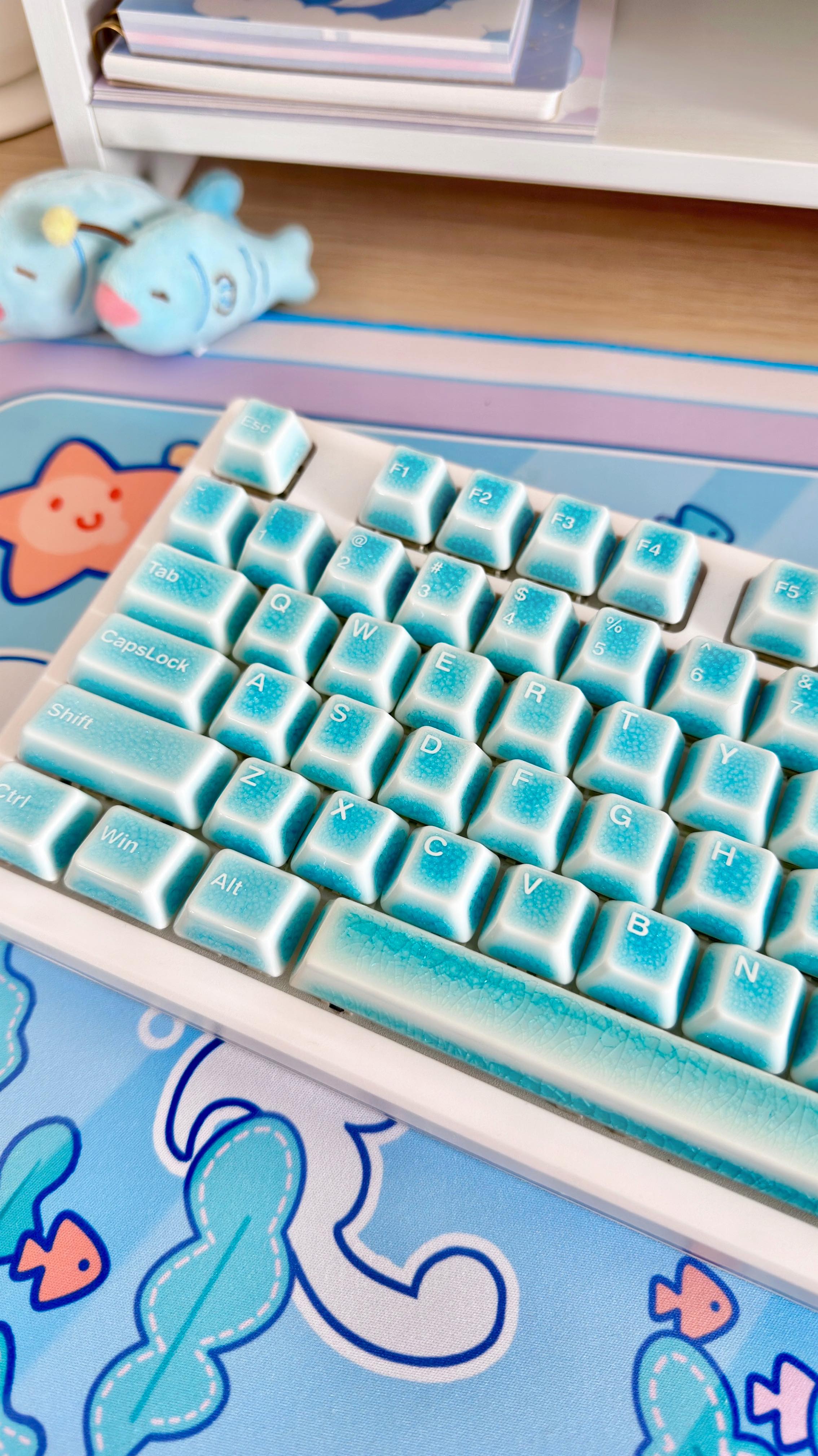 Instagram post by @jellyfish.plu for Cerakey. Caption reads: [...] flavour 🧊🍧💙 Thank you so so much to....