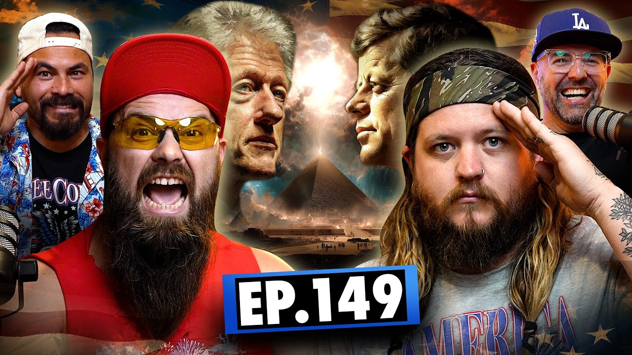YouTube post by @SundayCoolTees for BetterHelp. Caption reads: Clinton Ties to JFK, Rothschild Wars, & PAC-MAN w/....